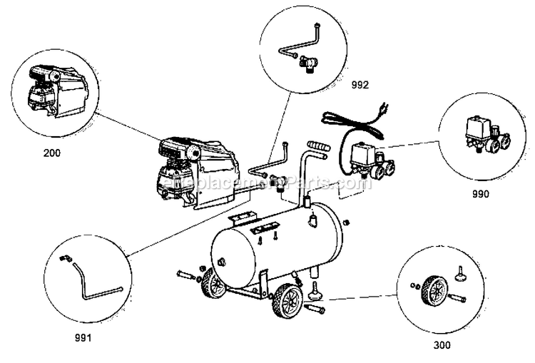 Black and Decker CT24-B3 (Type 1) 24l Compressor Power Tool Page A Diagram